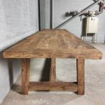 Refectory table Salzburg Sunburned reclaimed oak 7cm thick-Z011