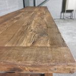 Refectory table Salzburg Sunburned reclaimed oak 7cm thick-Z011