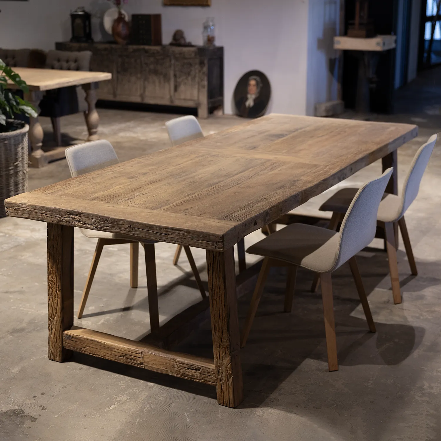 Salzburg H011 Top300 Eikenhouten kloostertafel Sazlburg op voorraad verkrijgbaar