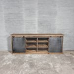 Vintage dresser from steel and oakwood