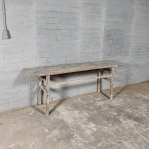 Rural console table – weathered old elm – IND778
