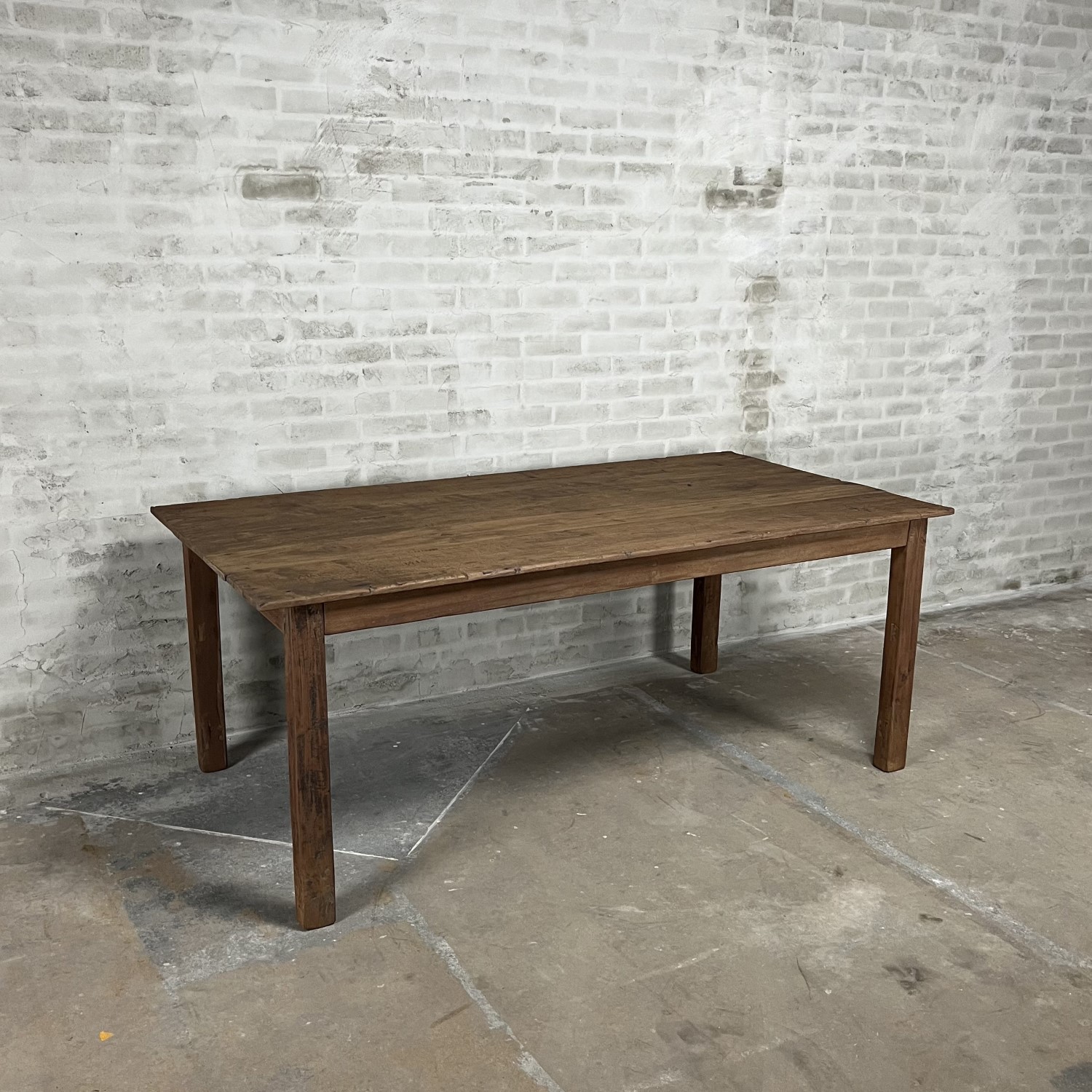 Antique dining table C002-1 Rural dining table from native hardwood