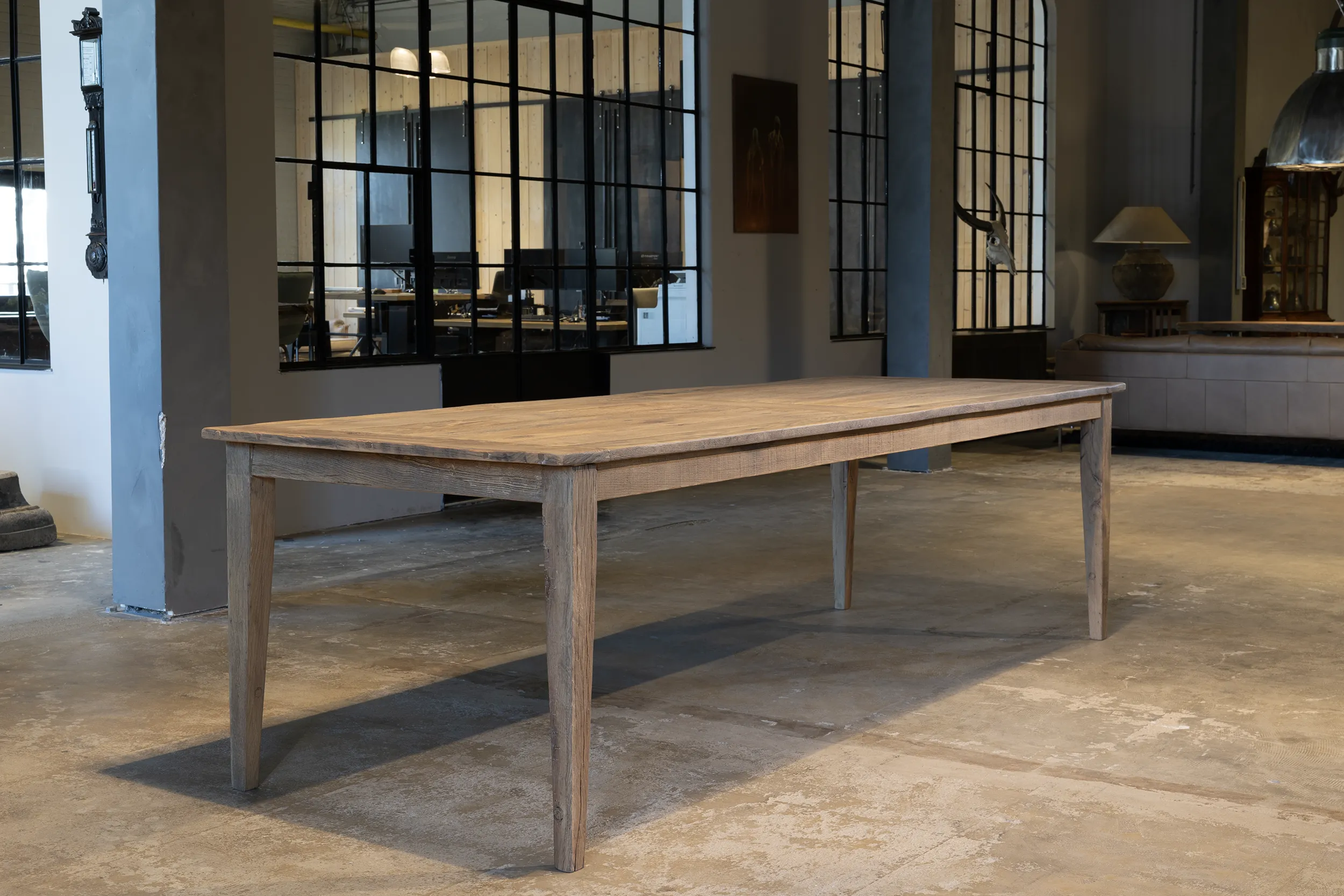 Franse eiken eettafel op maat Z035 (2)