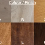 Colour and finish options for rustic oak