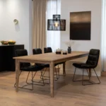 French oak dining table model Pierre custom made in country style
