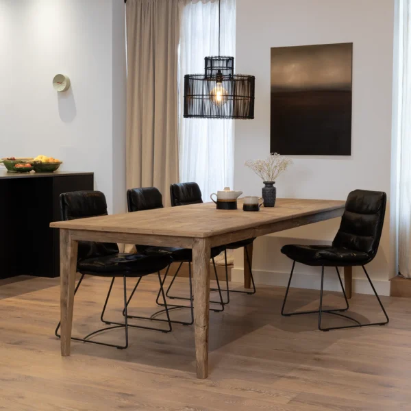 French oak dining table model Pierre custom made in country style