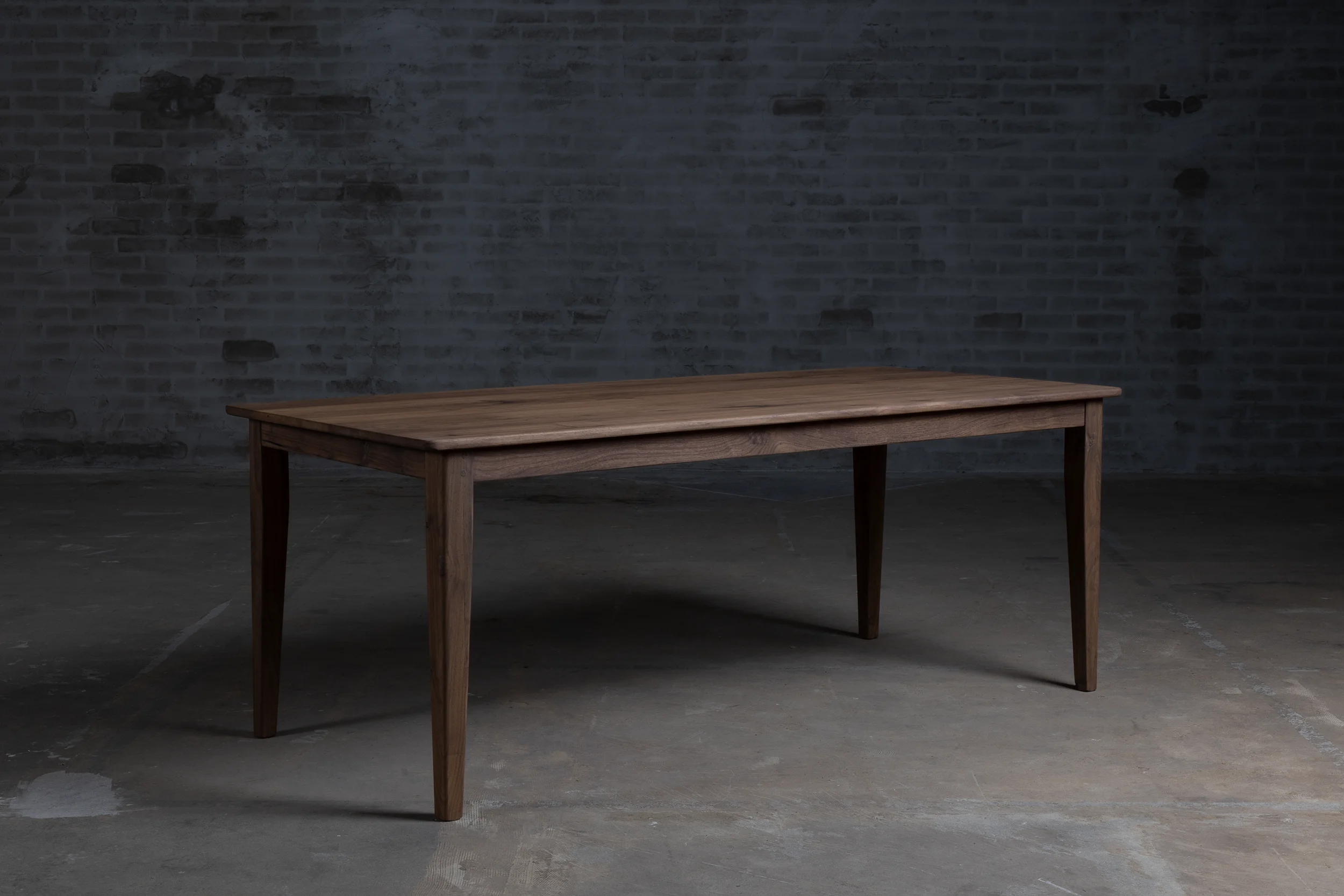 Table top of a French-style walnut dining table