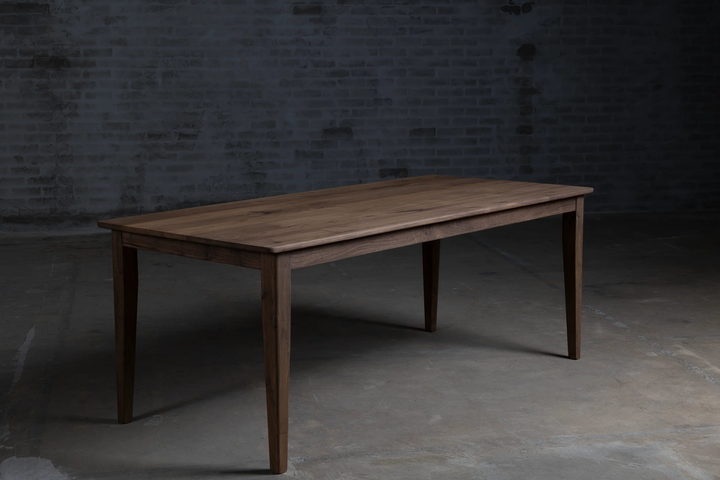 Table top of a French-style walnut dining table